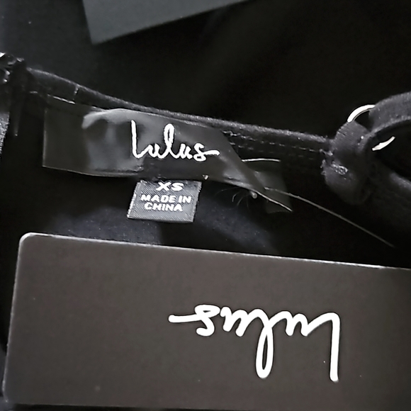 NWT Lulus Bottle Service Energy Black Mesh Bustier Bodycon Stretchy Mini Dress - Picture 5 of 5